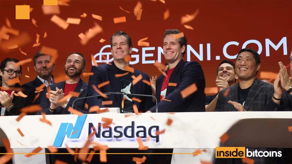 Gemini Soars 14% On Nasdaq Debut To Hit $3.8B Valuation