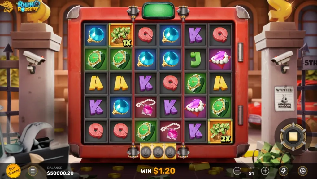 Rhino Robbery Slot Croco Gaming