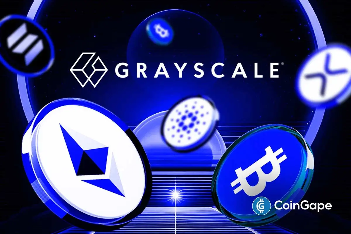 An image to represent Grayscale's crypto index fund, which includes XRP and SOL