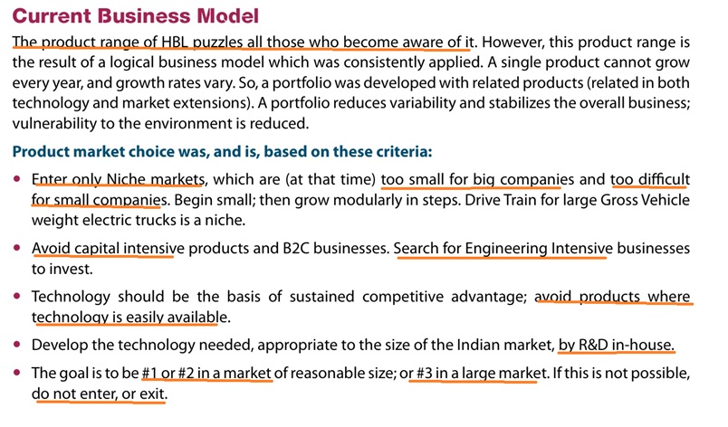 HBL: Our Business Model
