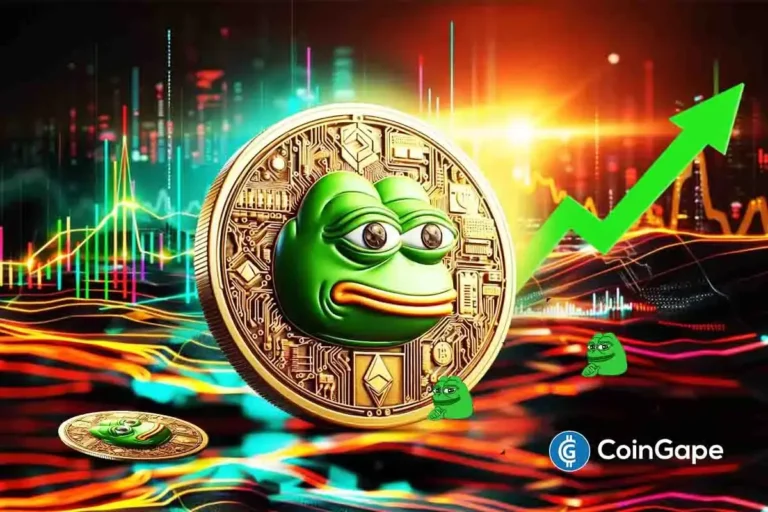 Analyst breakout–retest pattern forming on PEPE coin price with upside target marked at 230%.