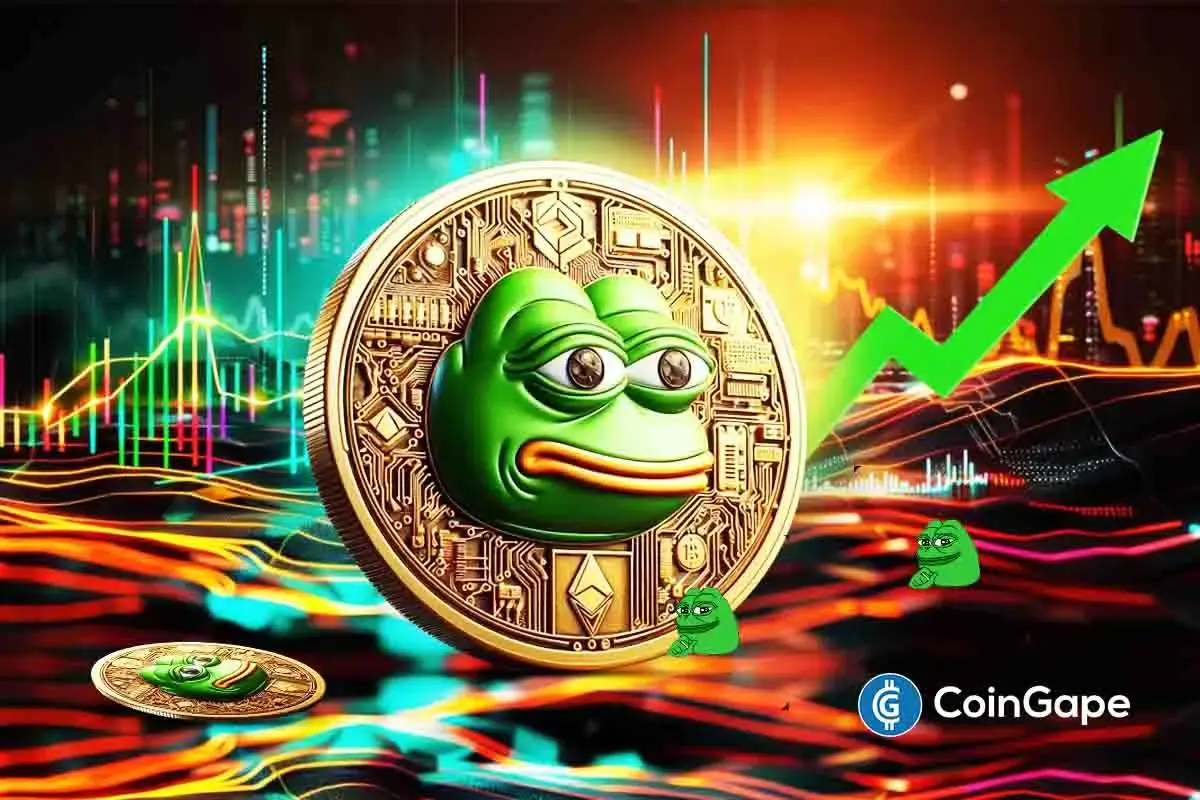 Analyst breakout–retest pattern forming on PEPE coin price with upside target marked at 230%.