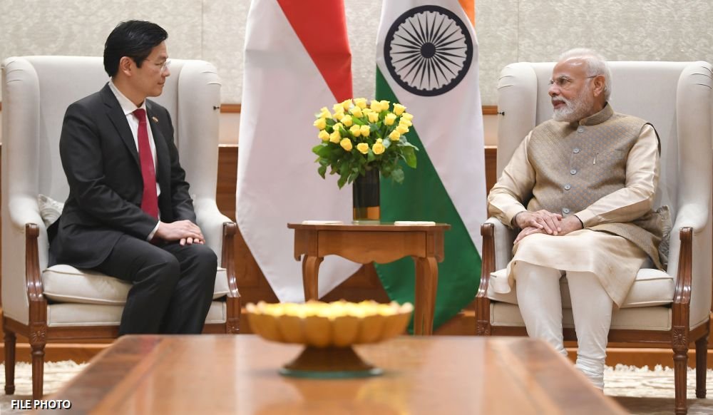 Lawrence Wong and Narendra Modi