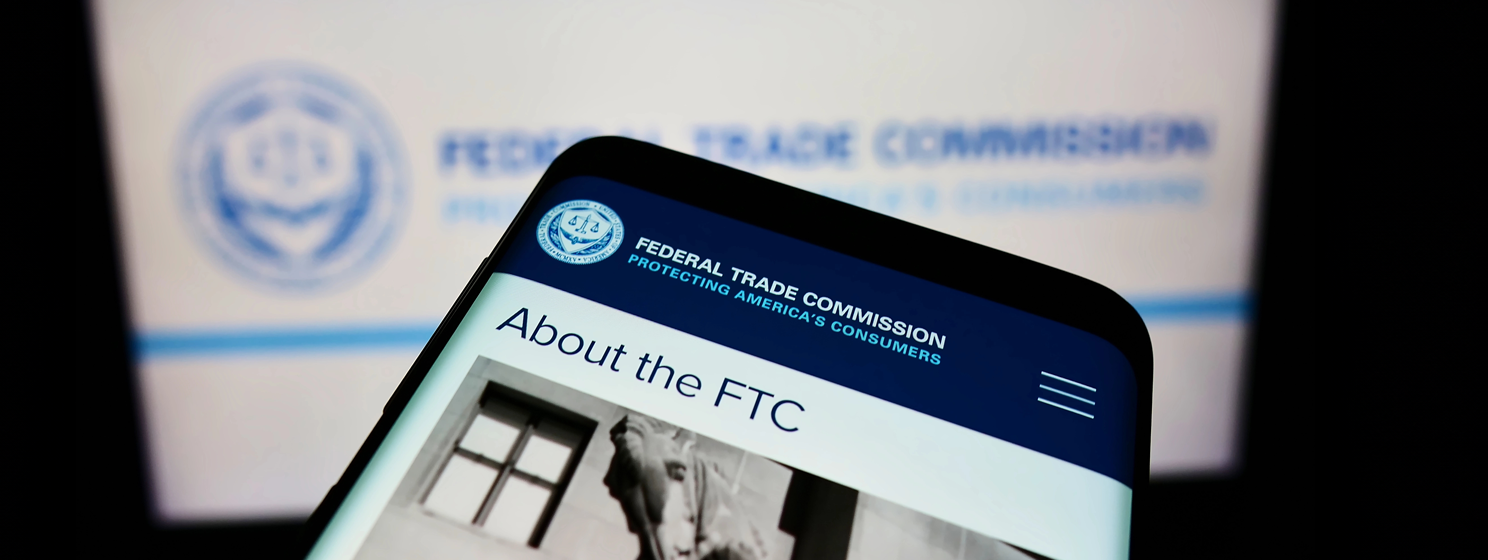Federal Trade Commission on a mobile phone