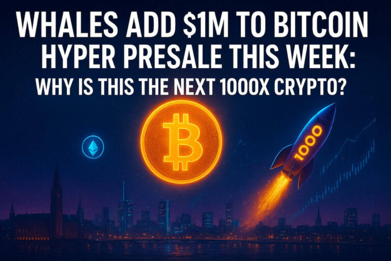 Whales Add $1 Million to Bitcoin Hyper Presale This Week: Is This the Next 1000x Crypto?