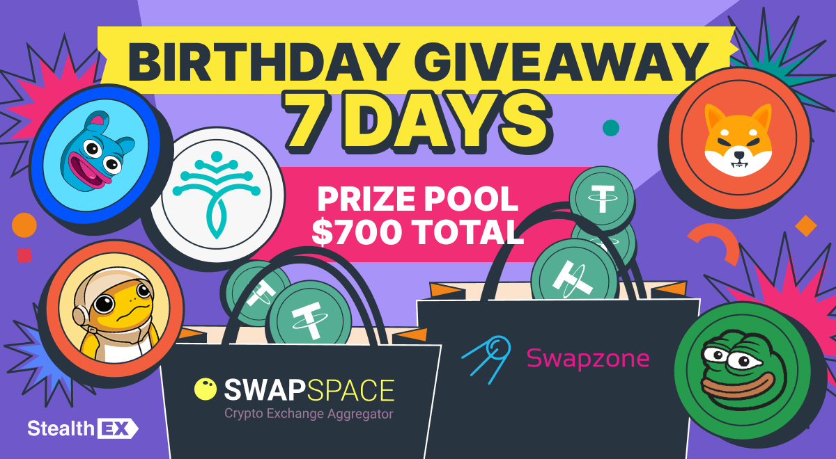 StealthEX Marks 7th Anniversary with $700 Week-Long Giveaway!