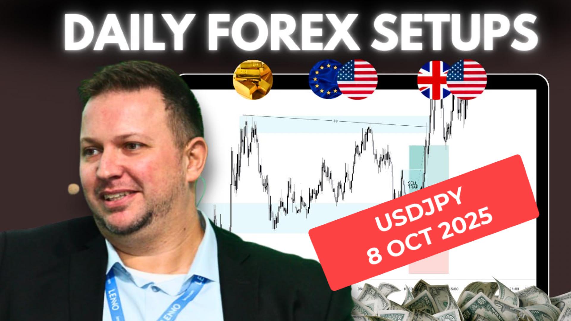 Forex Market Analysis & Day Trading Opportunity | USDJPY| 08 October 2025