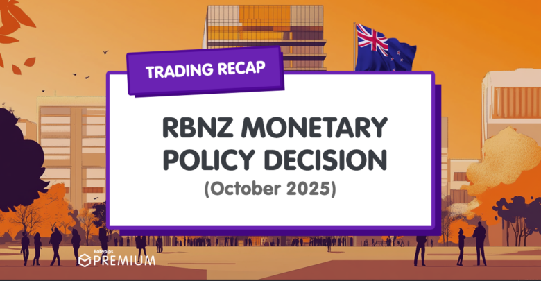Premium Watchlist Recap: RBNZ Monetary Policy Decision (October 2025)