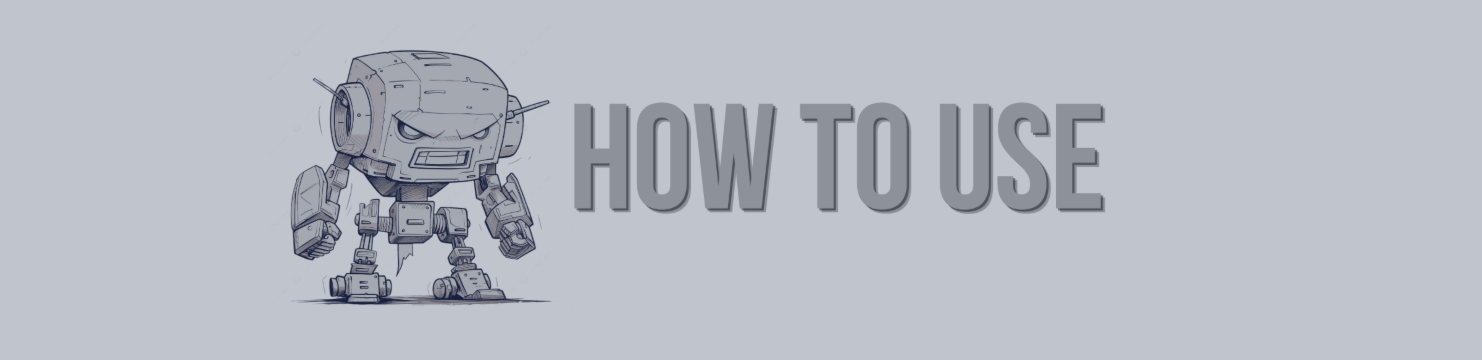 How to use ONE MAN ARMY