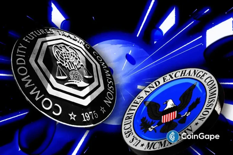 CFTC and SEC logos side by side symbolizing U.S. regulatory collaboration on crypto rules.