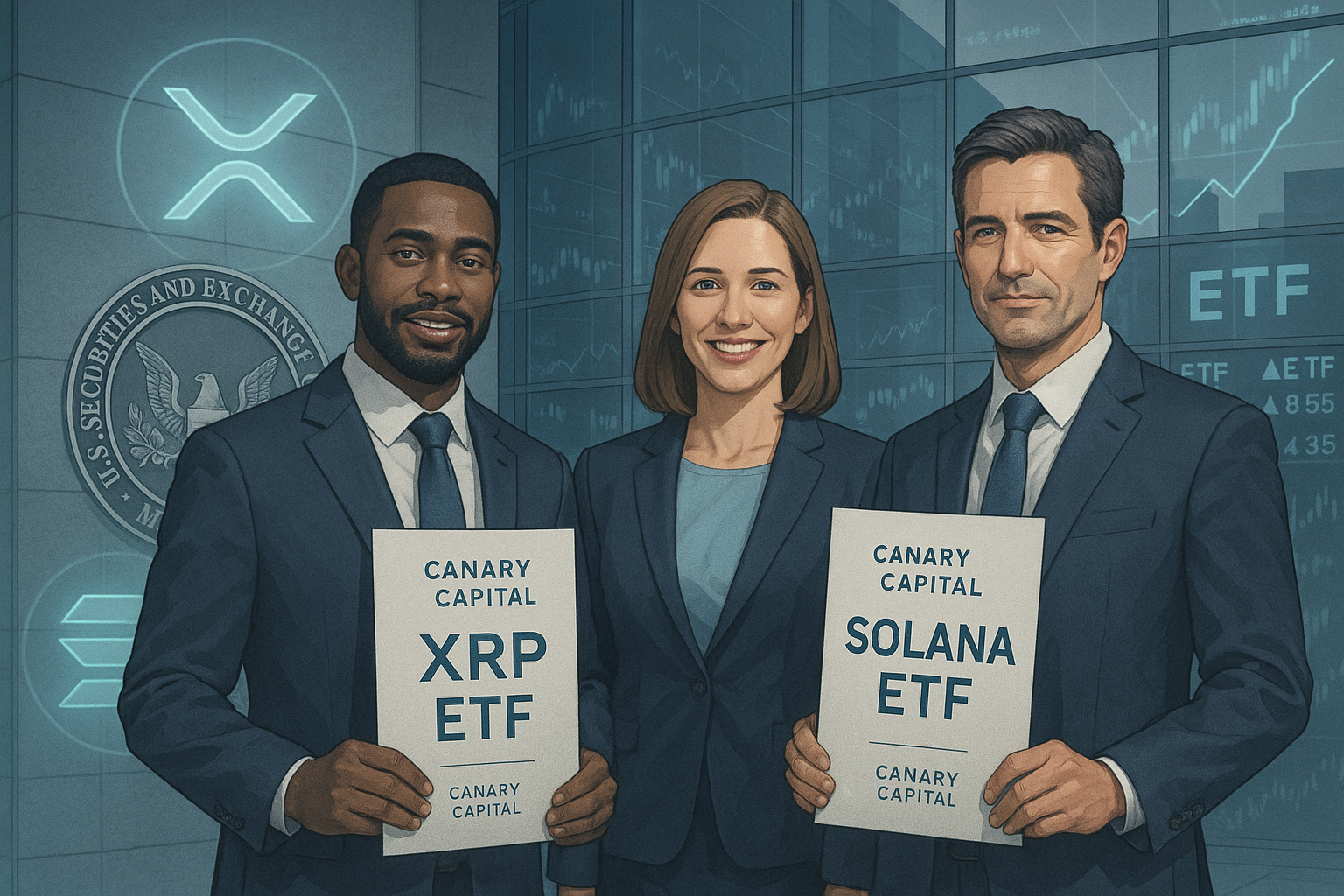 Canary Capital nears SEC approval for XRP and Solana ETFs amid broader crypto ETF momentum – BTC Ethereum Crypto Currency Blog