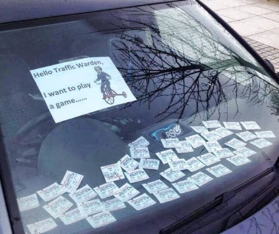 Meme about parking tickets