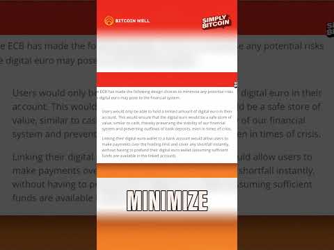 Digital Euro: They Limit Your Savings! Is This Freedom?