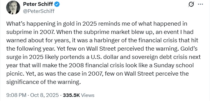 Gold’s Warning