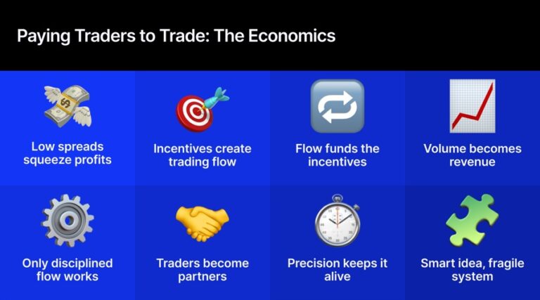 paying traders to trade