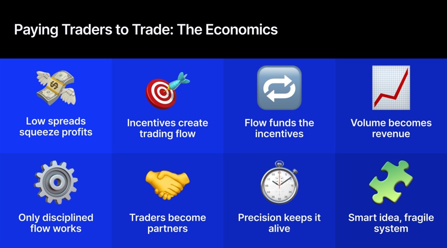 paying traders to trade