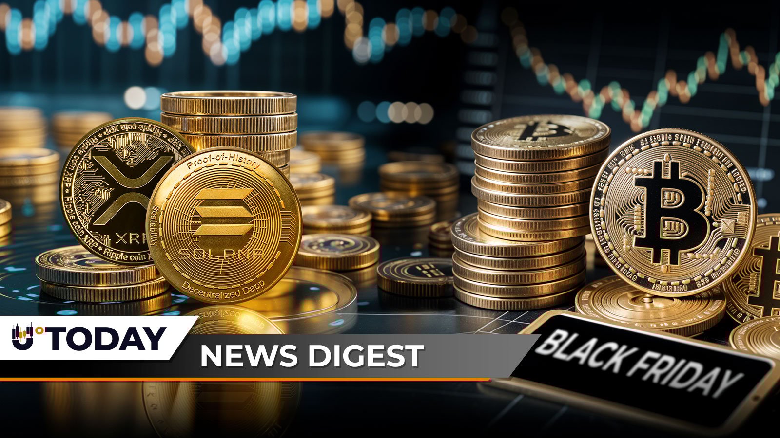 Solana Shades XRP, Bitcoin to Test Black Friday, Cardano Founder Slams Peter Schiff Over BTC Price Prediction — Crypto News Digest - U.Today