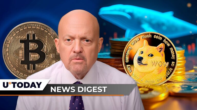 ‘It's Finally Happening': Jim Cramer on Bitcoin and S&P 500, Legendary Trader Shares Ultra-Bullish XRP Price Chart, $98 Million Whale Shorts Dogecoin (DOGE) — Crypto News Digest - U.Today