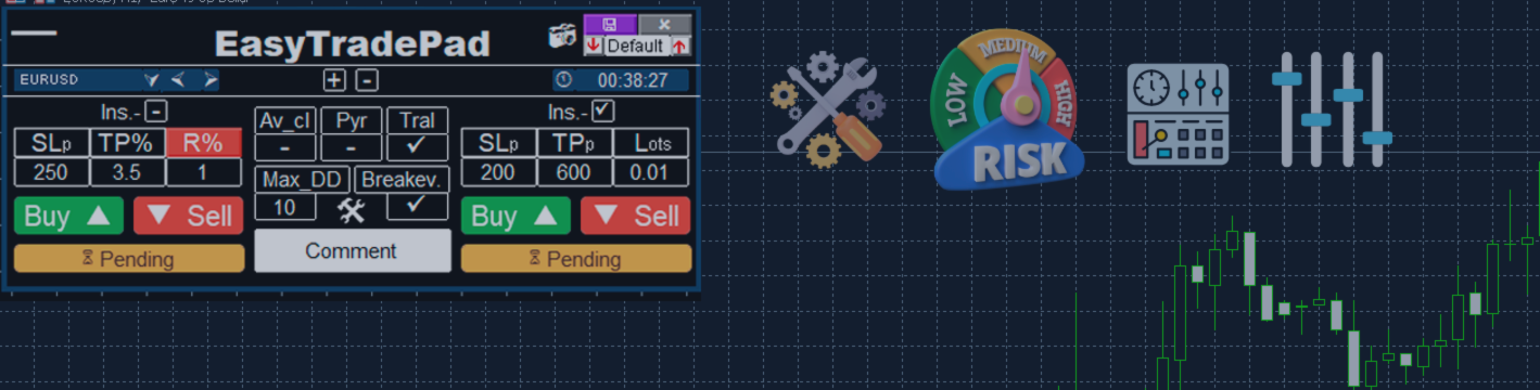 This is a user guide to the features of the EasyTradePad MT4/MT5 trading panel