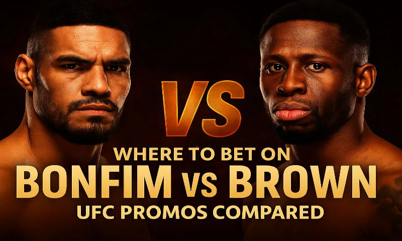 Where to Bet on Bonfim vs Brown with Crypto: UFC Promos Compared | BitcoinChaser