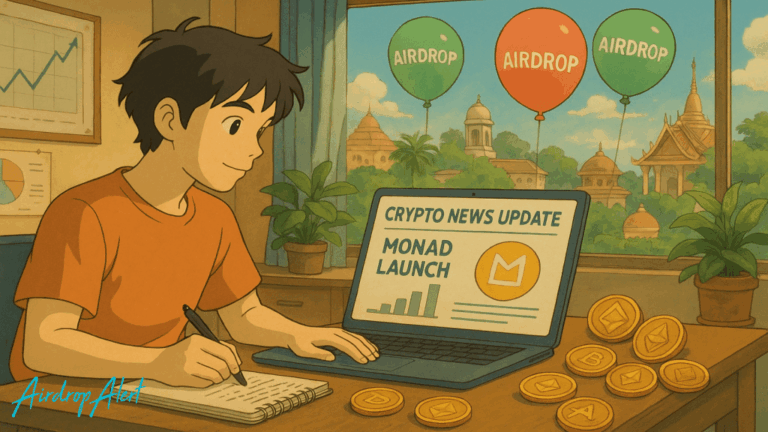 Crypto News Update and Airdrop Roundup with Monad Launch - Airdrop Alert