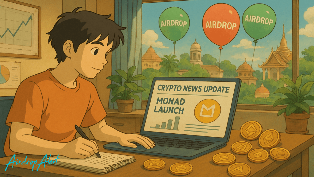 Crypto News Update and Airdrop Roundup with Monad Launch - Airdrop Alert