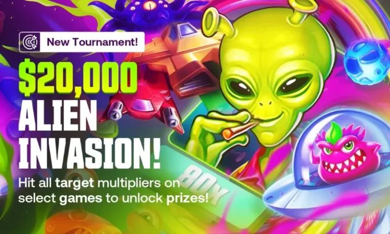 Chase the $20K Alien Invasion Tournament Prize at Shuffle Casino | BitcoinChaser