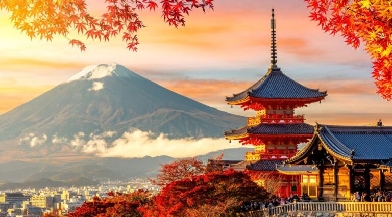 A view of Mount Fuji in Japan