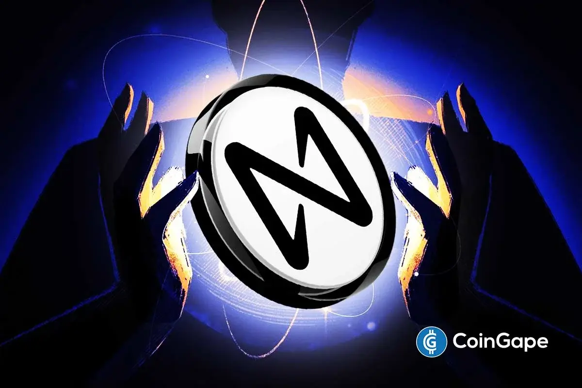 A digital chart shows NEAR Protocol price surging as Open Interest climbs sharply by 59%.