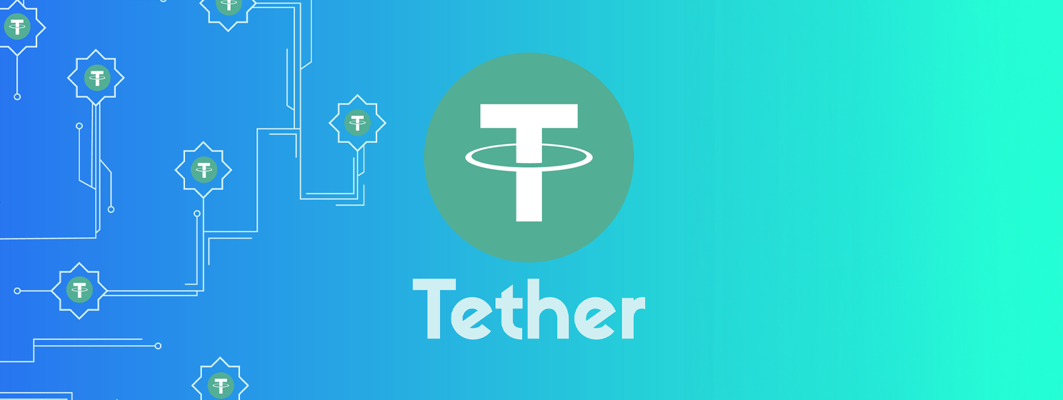 Tether cryptocurrency digital payment background style