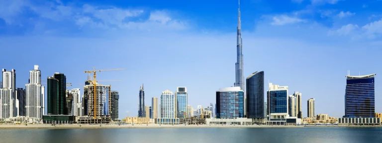 Dubai Downtown cityscape.