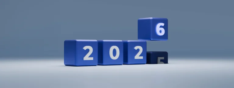 new year 2026 number blocks concept