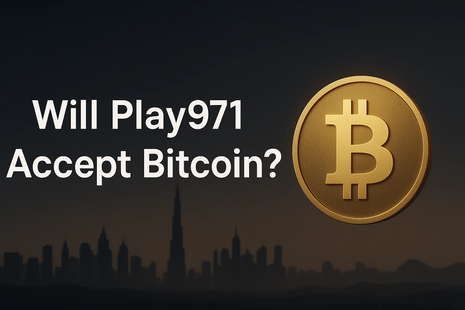 Will Play971, the UAE’s First Regulated iGaming Platform, Accept Bitcoin? | BitcoinChaser