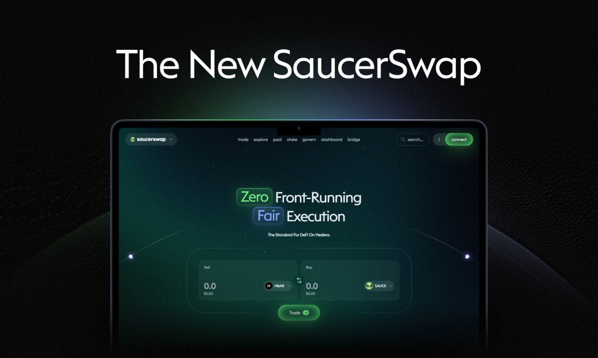 SaucerSwap Unveils Redesigned Platform and New Brand Identity for Hedera DeFi - The Daily Hodl