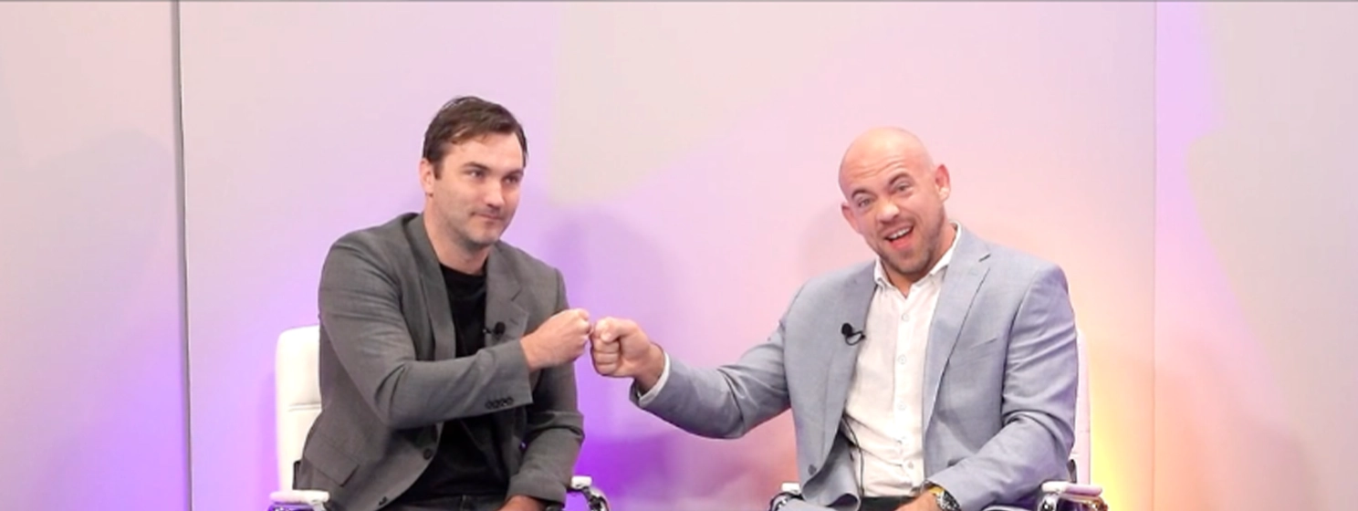 Ásgeir Thór Óskarsson with Kurt Wuckert Jr.