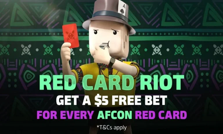 Earn $5 Free Bets for Every Red Card in AFCON Group Games | BitcoinChaser