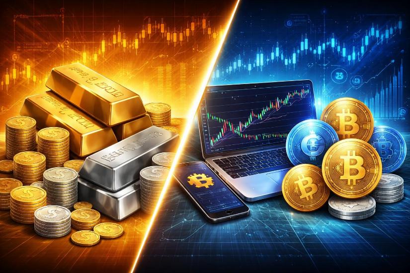Precious Metals Crush Cryptocurrency Returns in 2025 as Gold Hits Record $4,490
