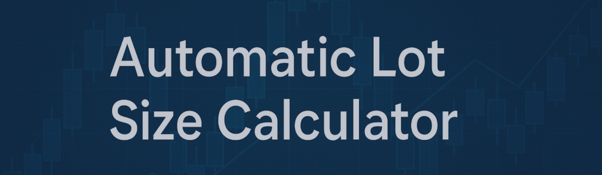 The best automatic MT4 lot size calculator, you never thought of.