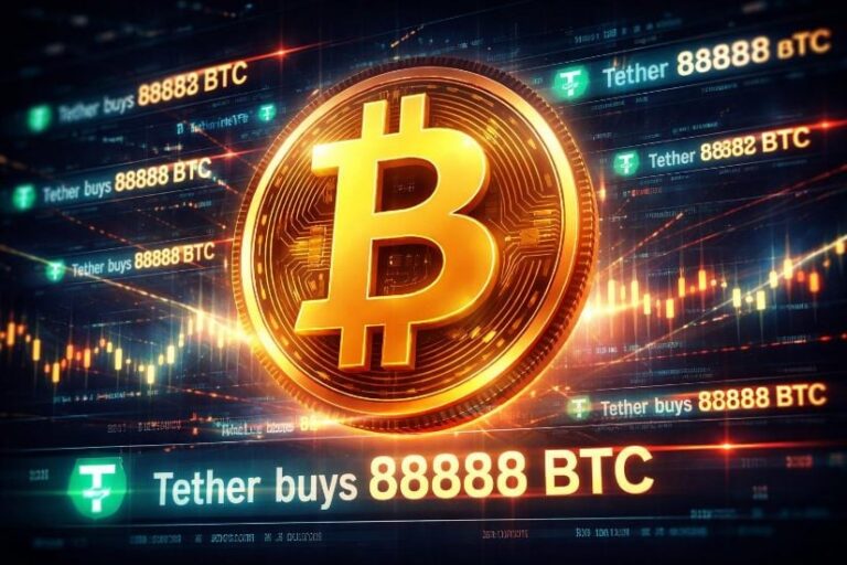 Tether Closes 2025 With 8,888 BTC Purchase, Holdings Surpass 96,000 Bitcoin