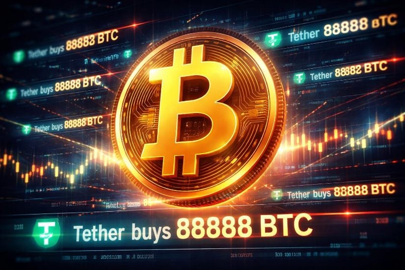 Tether Closes 2025 With 8,888 BTC Purchase, Holdings Surpass 96,000 Bitcoin