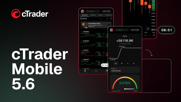 cTrader Mobile 5.6: Enhanced charting and equity visualisation