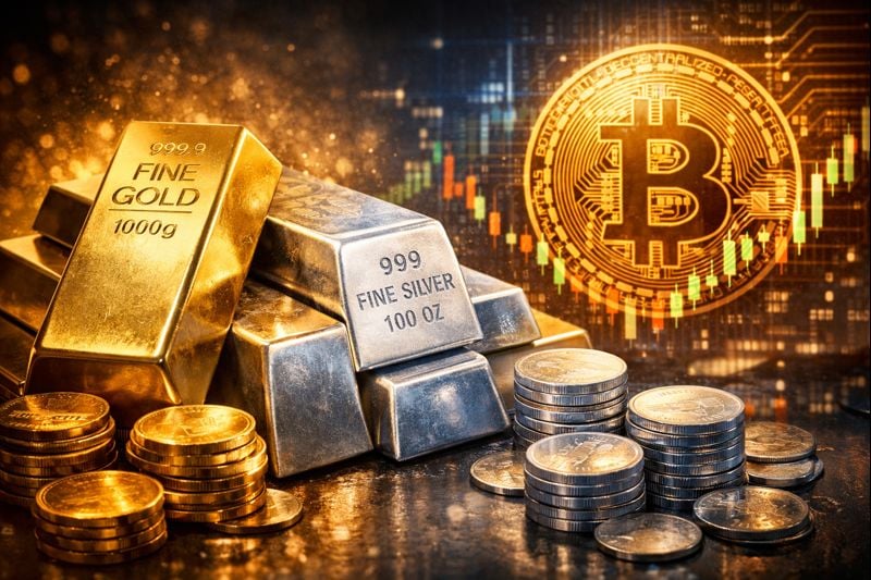 Gold and Silver hit new All time Highs, Is Bitcoin Next?