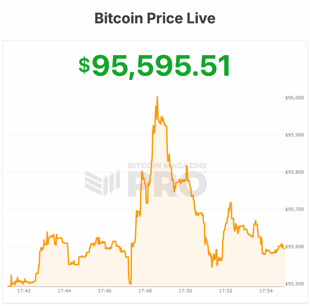 Bitcoin Price Rockets 5.5% Past $96,000, Strategy ($MSTR) Jumps 8% 1 bitcoin price