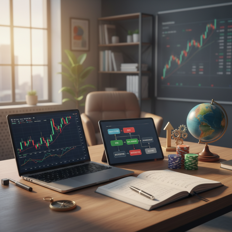 Create a winning trading plan: set objectives, define your edge, manage risk, backtest, and build a daily routine. Step-by-step trading plan guide.