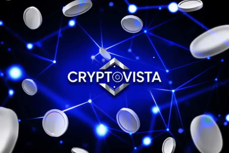 Crypto Vista logo Illustration