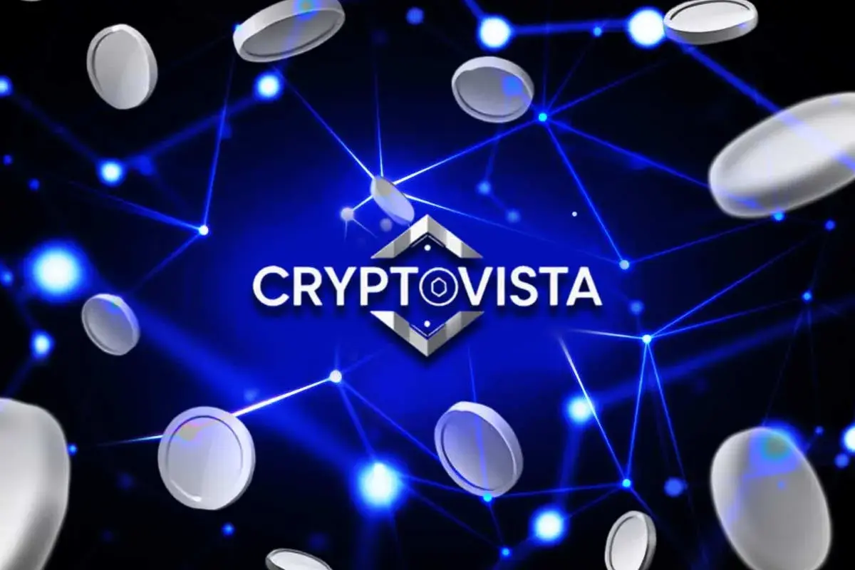 Crypto Vista logo Illustration