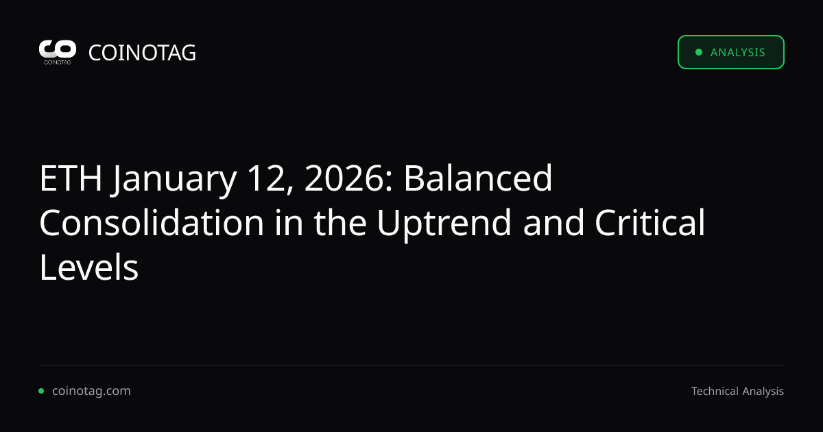 ETH January 12, 2026: Balanced Consolidation in the Uptrend and Critical Levels