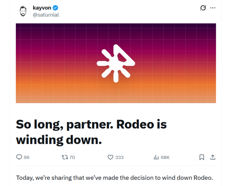 Rodeo Announces Closure, Becoming The Second NFT Marketplace This Week - AabeyLLC Crypto