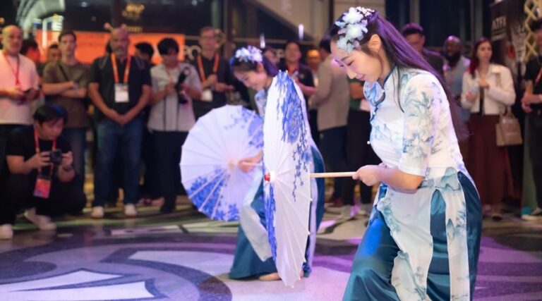 An entertainment session during the iFX EXPO Asia 2025 in Hong Kong