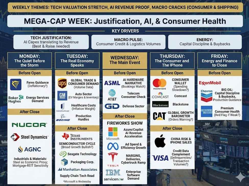 The week ahead: Earnings season shifts into maximum overdrive | investingLive
